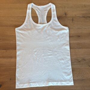 White Athletic Tank Top